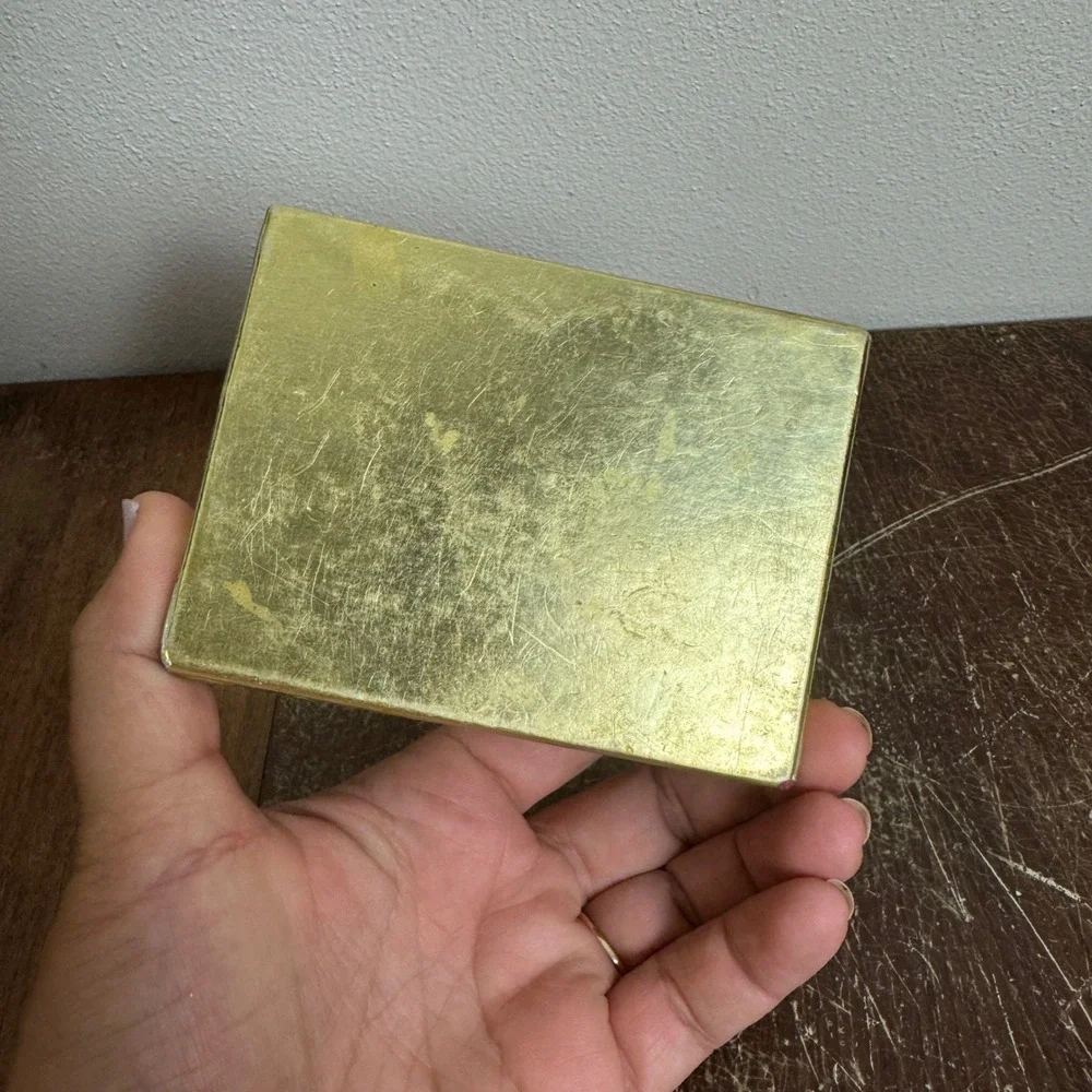Vintage‎ Cellinicraft gold burgundy velvet jewelry gift box